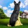 Garden figure "Shepherd with puppies Big" 45x37x71cm