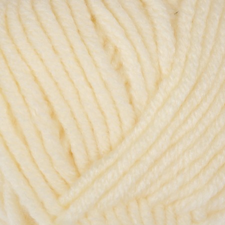 Yarn "Superlana Maxi" 75% acrylic, 25% wool 100m/100g (01 cream)