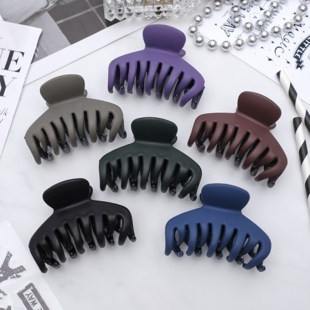 Hair crab "velvet" classic, 6.5 cm, mix-1