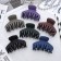 Hair crab "velvet" classic, 6.5 cm, mix