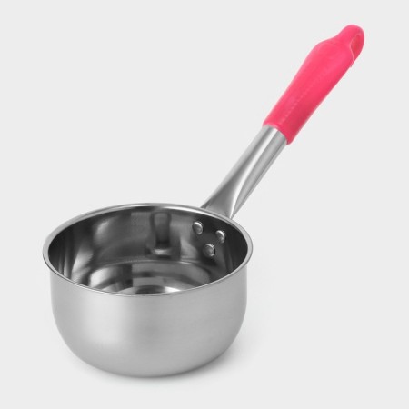 Stainless steel bucket, 1 l, plastic handle, color of the pen Mix-8