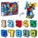 Set of robots "Robo numbers 0 - 9", transformed, 10B1