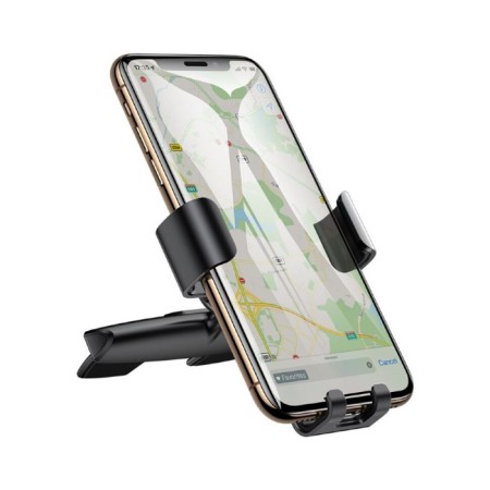 Car holder Baseus Metal Age, black, on CD slot-2