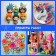 Set of Foamiran 10 "Bright-pastel colors", 1 mm, 10 pcs, A4