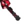 Textile collar with snowflakes and a tambourine, 30 x 1 cm, red-black