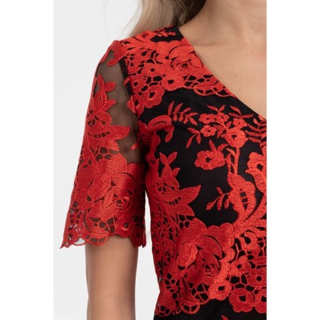 Dress lace, size 46, red color-7