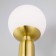Wall lamp with a glass ceiling Bubble, 60W, E27, 13x16.8x29 cm