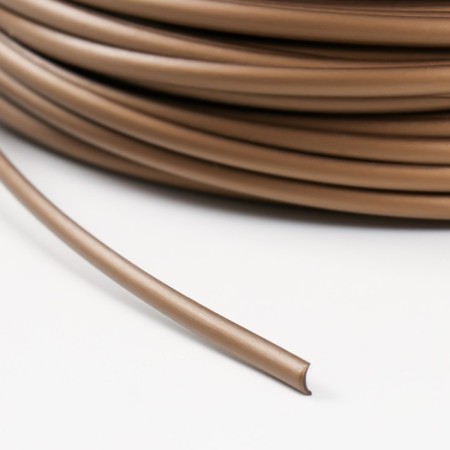 Smooth artificial rattan 6 mm 100 m half a pipe (metallic bronze)-3