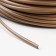 Smooth artificial rattan 6 mm 100 m half a pipe (metallic bronze)