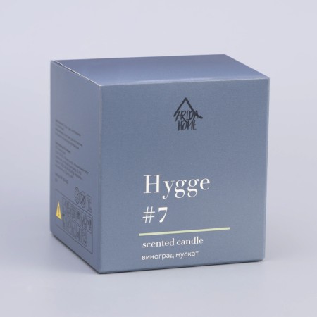 Aromatic candle "Hygge" #7 grapes nutmeg, soy wax, in a jar, 90 g-14