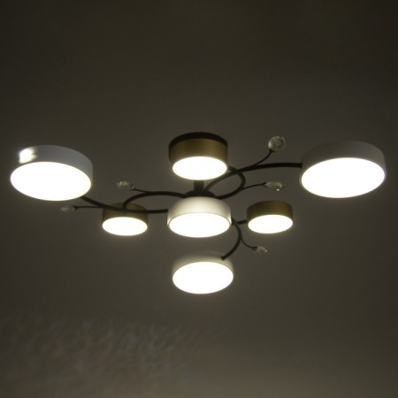 Assami chandelier 7XLED 168W 3000-6000K with white-gold 80x80x21 cm Bayerlux-4