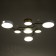 Assami chandelier 7XLED 168W 3000-6000K with white-gold 80x80x21 cm Bayerlux