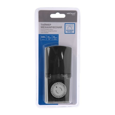 The timer is mechanical, daily, moisture -proof with a lid, 16a/3680W, 25804 9, Duwi-2