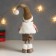 Interior doll "Boy in a white vest and beige cap" 48x10x15 cm