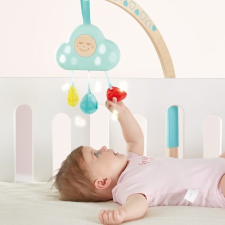 A rattling rattle for newborns "Musical Cloud"-11