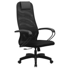 A chair for the head of the Brabix Premium Ultimate EX-800 plastic, mesh x2, black