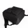 School backpack of textiles with lightning, external pocket, black color