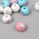 Beads for creativity tree "Cute cows" set of 10 pcs 1.6x1.6x1.6 cm