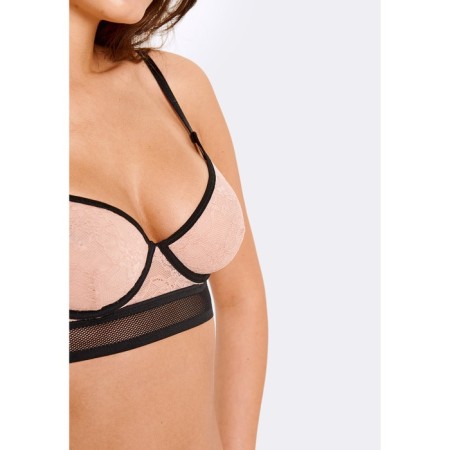 Women's bras, size 75b, beige color-4