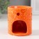 Aroma lamp ceramics "chamomile" orange 6.7x6.7x7.5 cm