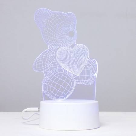 Sensor lamp "Mishutka" LED 7 colors USB/from white batteries-14