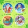 Round Puzzles 4 in 1 "New Year's mood"