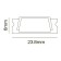 Aluminum profile LED Strip Alm002S-2M, 200x2,38x0.6 cm, silver color