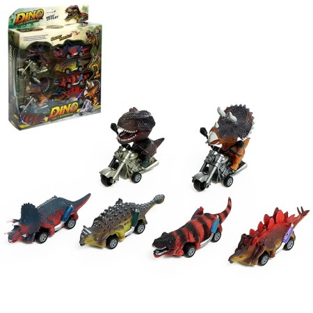 Set of inertial machines Dino, 6 pcs.