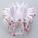 Aquabox for flowers "Text", 16.5 x 16.5 x 16.5 cm