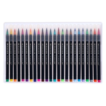 Fleeters, 24 colors, in a plastic box, a ventilated cap, "brushes"-5
