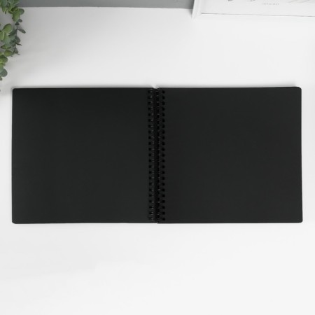 Photo album Brauberg Black Line, size 30x32 cm, 48 black sheets-11