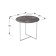 Table Commerce Albano, 550x550x500, gray marble/chrome