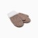 Baby mittens minku, brown color, 15 cm