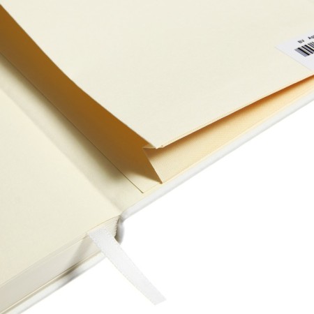 Diary of Leduced A5, 160 sheets MEGAPOLIS VELVET, solid cover, artificial leather, lies, on an elastic band, tinted block 70 g/m2, white-16
