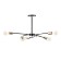 Ripley chandelier 6he27 40W black and gold 55x55x40 cm