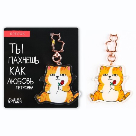 Acrylic core keychain "Kit", 6 x 5.4 cm-3