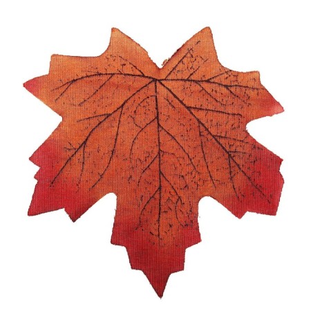 Decor "maple leaf", set of 50 pcs, brown-red color-2