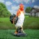 Garden figure "Rooster on the stone" 32x13x42cm