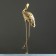 Figure "Stork" black gold, 90x27x13cm