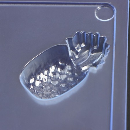 Chocolate shape Plastic "Pineapple Mini", 4.1 × 2.7 × 1.1 cm, transparent color-2