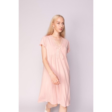 Kimberly night shirt, size m, peach color-3
