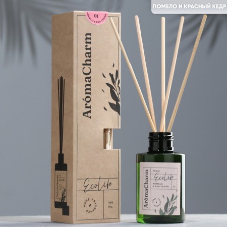 Aromatic diffuser "Ecolife", 100ml, Pomelo & Redcedar