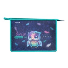 A4, 330 x 230 x 100 mm (extra-capacity), zipper on the top, plastic, de Vente Happy Owl