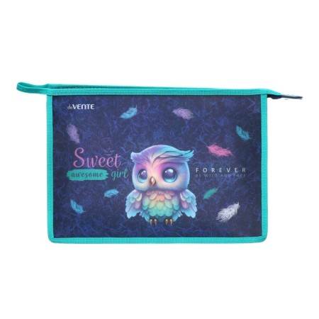 A4, 330 x 230 x 100 mm (extra-capacity), zipper on the top, plastic, de Vente Happy Owl