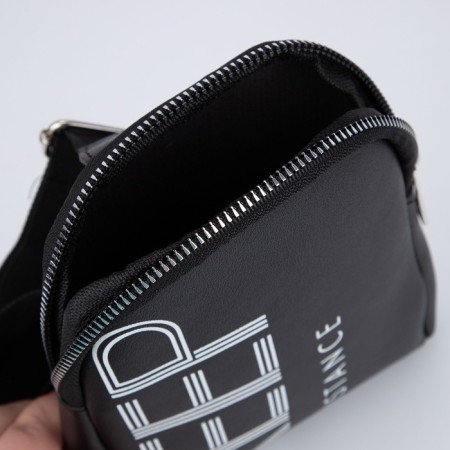 Youth bag over the shoulder Keep Distance, black color-5