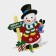 Decorative decoration (stand) "Snowman" 32x28 cm