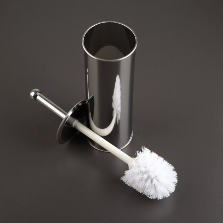 Black toilet with a stand with a stand, 9.5 × 9.5 × 37 cm, color chromium-1
