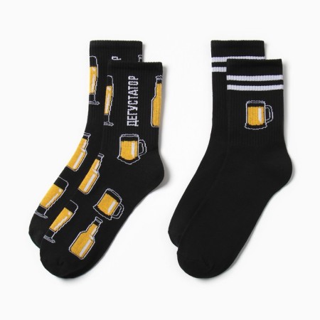 A set of men's socks "Tastator" 2 pairs, size 41-44 (27-29 cm)-1