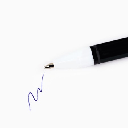 Ballpack plastic pen with a cap "Prutation, black", blue paste, 0.5 mm-1
