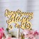 Topper wooden "best mom" Golden gilding beautifully 14.2x7.8 cm